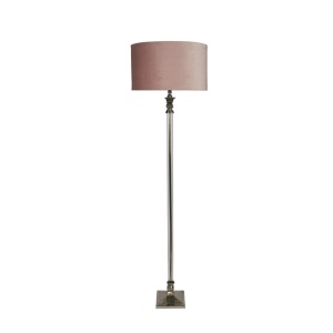 Lampadar/Lampa de podea design lux elegant Belle crom/roz 148737 universul-luminii.ro