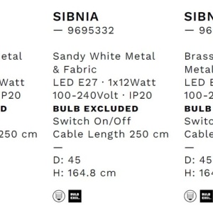 Lampadar/Lampa de podea design modern SIBNIA negru 238247 universul-luminii.ro