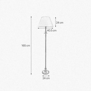 Lampadar, Lampa de podea din alama design italian Angelica - Img 5