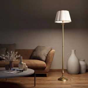 Lampadar, Lampa de podea din alama stil clasic Petalo - Img 4