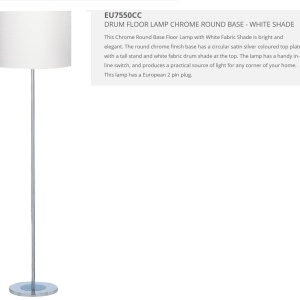 Lampadar / Lampa de podea moderna Carter EU7550CC SRT - Img 2