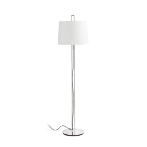 Lampadar / Lampa de podea moderna design elegant MONTREAL crom/bej