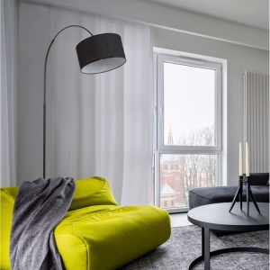 Lampadar / Lampa de podea tip arc SAMA alb NVL-9401653 - Img 3