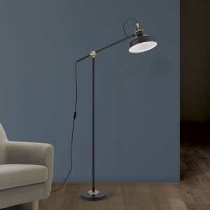 Lampadar/Lampa din metal reglabila stil vintage SCHILLER negru/patina 157197 universul-luminii.ro