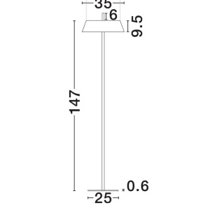 Lampadar, Lampa podea LED VELIO alb - Img 2