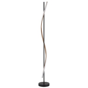 Lampadar LED aluminiu cu efect de lemn WATKINS 250097 universul-luminii.ro