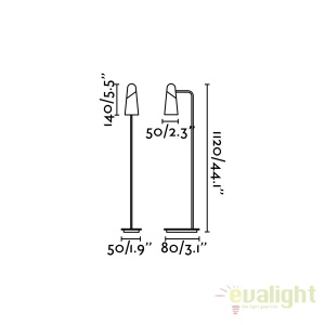 Lampadar LED design modern minimalist LAO negru 29049 - Img 6