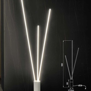 Lampadar LED design modern minimalist VERTICAL 60W alb - Img 3