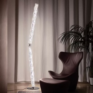 Lampadar LED design tehnico-decorativ realizat manual Hugo prisma - Img 5