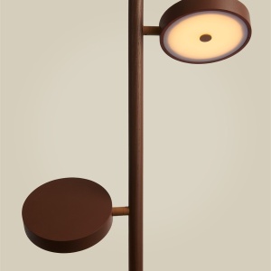Lampadar LED din lemn de frasin maro Okinawa - Img 3