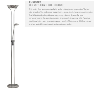 Lampadar LED / Lampa de podea moderna Floor Lamp EU5430CC SRT - Img 3