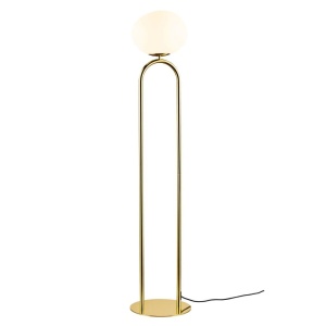 Lampadar modern cu abajur asimetric din sticla suflata, Shapes 93227 universul-luminii.ro