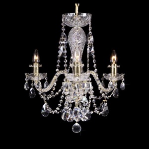 Lustra 3 brate cristal Bohemia - Img 1