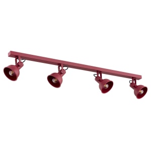 Lustra 4 spoturi directionabile design modern Lenora rosu 124987 universul-luminii.ro