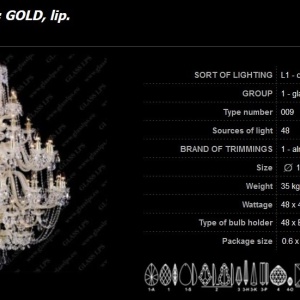 Lustra 48 brate cristal Bohemia L11 009/48/1-A - Img 6