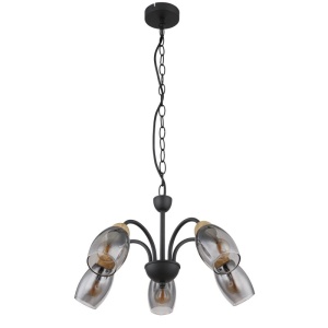 Lustra 5L design modern Gerly negru