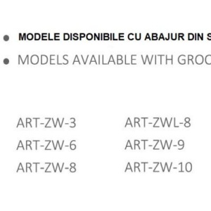 Lustra 9 brate moderna realizata manual Artu Ryfel 89607 universul-luminii.ro