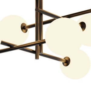 Lustra aplicata design Art Deco cu 7 surse de lumina CELLAR 130657 universul-luminii.ro