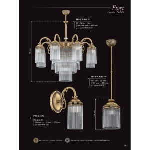 Lustra aplicata design clasic realizata manual Fiore 186367 universul-luminii.ro