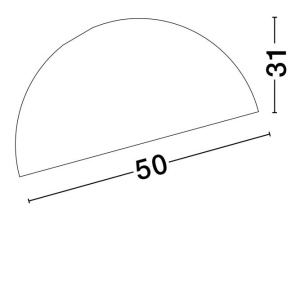Lustra aplicata design decorativ GEA alb D-50cm - Img 7