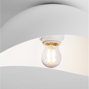 Lustra aplicata design decorativ OPSI alb D-30cm - Img 6