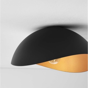 Lustra aplicata design decorativ OPSI negru/auriu D-40cm - Img 2
