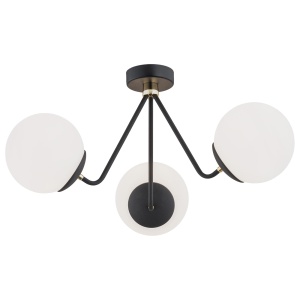Lustra aplicata design modern minimalist TOMAR negru - Img 1