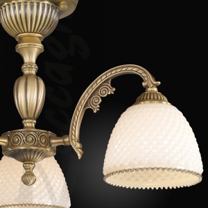 Lustra aplicata din alama cu 3 brate design italian 7055 107707 universul-luminii.ro