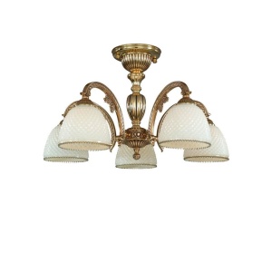 Lustra aplicata din alama cu 5 brate design italian 7125