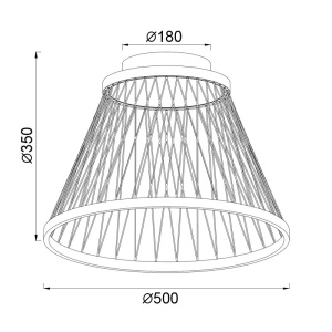 Lustra aplicata LED design modern SPIDER MA-8981 - Img 2