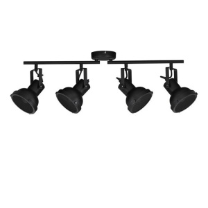 Lustra aplicata metalica design retro RUVI 4 negru
