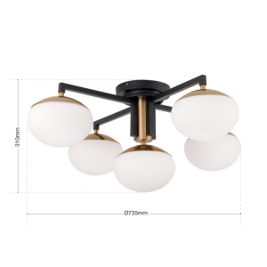 Lustra aplicata moderna design decorativ JOSEPHINE D-73,5cm 234957 universul-luminii.ro