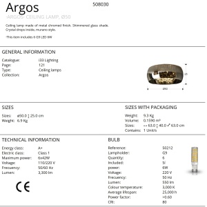 Lustra aplicata moderna design elegant 50cm ARGOS SV-508030 - Img 4