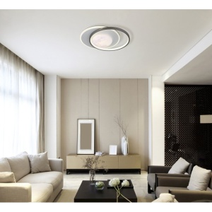 Lustra aplicata tavan design circular LED MOON - Img 2