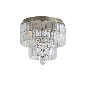 Lustra baie metal alama antic, cristal transparent Empire 4L, IP44 628417 universul-luminii.ro