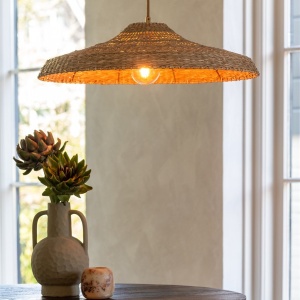 Lustra boho style Santorini 60x17cm natural, S - Img 3