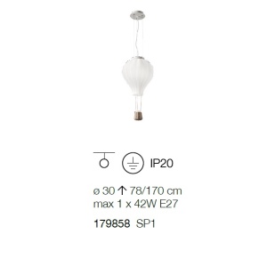 Lustra camera copii design balon, DREAM BIG SP1 179858 61677 universul-luminii.ro