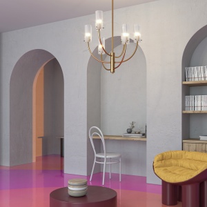 Lustra, Candelabru modern in stil retro Arco 201017 universul-luminii.ro