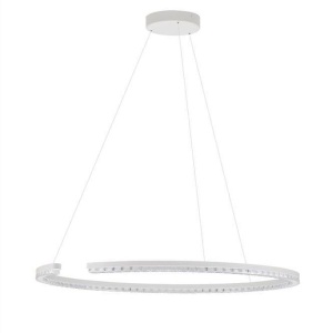 Lustra circulara aluminiu alb GREAMY D-85cm