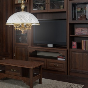 Lustra clasica alama/sticla realizat manual 7102 204537 universul-luminii.ro