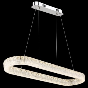 Lustra cristale din sticla LED CCT cu telecomanda LAUREL - Img 5