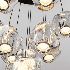 Lustra cu 10 pendule LED design modern IFOS - Img 3