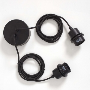 Lustra cu 2 Pendule eco din bambus Ubud single set/2, nat 213777 universul-luminii.ro