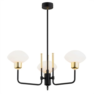 Lustra cu 3 brate design modern RAVELLO negru