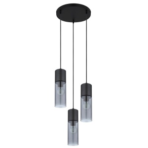 Lustra cu 3 pendule design modern ANNIKA negru 114347 universul-luminii.ro