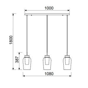 Lustra cu 3 pendule design modern Nora alb/ lemn 131587 universul-luminii.ro
