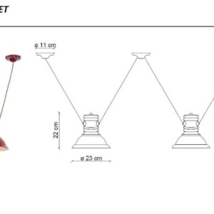 Lustra cu 3 pendule design retro realizata manual din ceramica INDUSTRIAL 126527 universul-luminii.ro