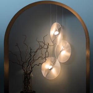 Lustra cu 3 pendule LED design deosebit Reflex - Img 2