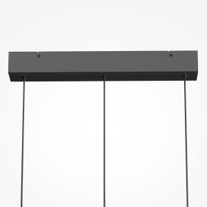 Lustra cu 3 pendule LED Float sticla transparenta - Img 5