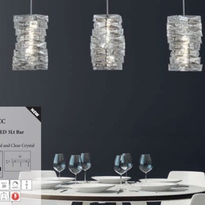 Lustra cu 3 pendule LED Modena 627157 universul-luminii.ro